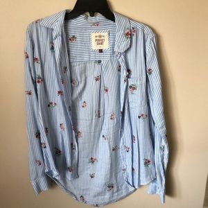 Floral embroidered blouse